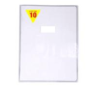 Calligraphe 73200AMZCpack - Lot 10 Protège-Cahiers Cristalux Incolores A4