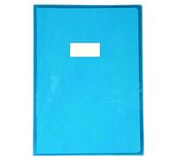 Protège-cahiers cristalux PVC 22/100ème A4 - Bleu