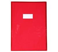 Protège-cahiers cristalux PVC 22/100ème A4 - Rouge