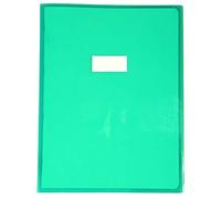 CALLIGRAPHE Lot de 5 Protège-cahiers Cristal Luxe 22/100ème 24x32 transparent Vert