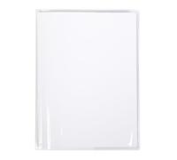 Protège-cahiers cristalux avec rabats marque-pages PVC 22/100ème 24x32 cm - Incolore