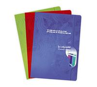 Clairefontaine Cahier travaux pratiques Calligraphe 7598C A4 96 p grands carreaux 70g unies 90g