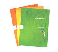 Calligraphe 769478 - Cahier de dessin - 16 pages réglure unie - Format 24 x 32 - 120 g