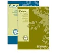 Cahier recyclé piqué Clairefontaine Forever - 17 x 22 cm - petits carreaux - 96 pages