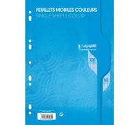 Feuillets mobiles sous film 7000 A4 100 pages perforées grands carreaux 80 g