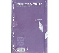 Feuillets mobiles sous film 7000 A4 200 pages perforées grands carreaux 90 g