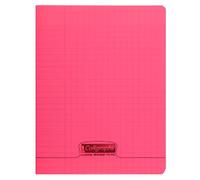 Cahier piqué 8000 POLYPRO 17x22 cm 32 pages grands carreaux 90 g - Rouge