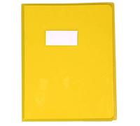 CALLIGRAPHE Lot de 20 Protège-cahiers Cristal Luxe 22/100ème 17x22 Transparent jaune