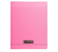 CALLIGRAPHE Lot de 3 Cahiers piqué POLYPRO 17x22 cm 96 p séyès 90g Rose