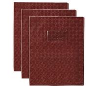 CALLIGRAPHE Lot de 3 Protège-cahiers Grain Losange 18/100ème 17x22 Brun