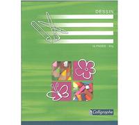 Cahier Dessin scolaire piqué 7000 17x22 cm 16 pages uni 90 g - Assortis