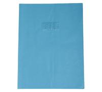 Protège-cahiers grain cuir PVC 22/100ème 24x32 cm - Bleu clair