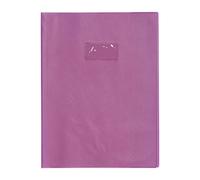Protège-cahiers grain cuir PVC 22/100ème A4 - Violet