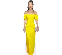 Callina Liang (Yellow Dress) Silhouette en Carton Taille Mini