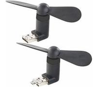 Callstel : 2 ventilateurs USB et Micro-USB pour PC et smartphone G