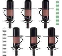Callstick Lot de 6 étagères à vin murales - Support pour bouteilles de vin rouge avec vis - Organisateur en métal