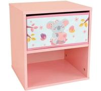 Fun House 713301 Cally Mimi Koala Chevet/Table de Nuit avec tiroir H.36 X L. 33 X P. 30 CM pour Enfant, Gris