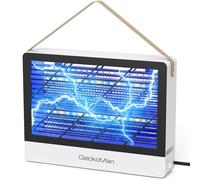 Calme Spectre Hybride Lampe Anti Moustique Interieur, Lampe Anti Mouche Interieur, Tue Mouche Electrique, Attrape Mouche, Piege a Mouche Blanc cassé, avec 2 Ampoules De Rechange