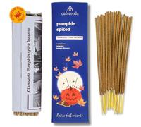 Calmveda Bâtons d'encens épicés à la courge d'hiver - (80 bâtons d'encens), sans Charbon de Bois, fabriqués à partir de Fleurs recy s | Bâtons d'encens d'automne à l'arôme fruité et épicé