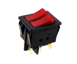 Calor Air Interrupteur Double, 6 Cosses Rouge pour Radiateur