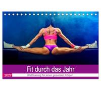 CALVENDO - Fit tout au long de l'année. Entraînement pour un corps sain (calendrier de bureau 2027 DIN A5 paysage), calendrier mensuel : voici la motivation pour une musculation plus fréquente et plus