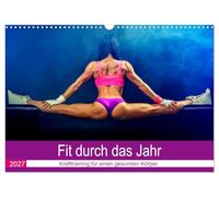 CALVENDO - Fit tout au long de l'année. Entraînement pour un corps sain (calendrier mural 2027 DIN A3 paysage), calendrier mensuel : voici la motivation pour un entraînement de musculation plus