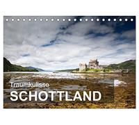 CALVENDO - Fond de rêve en Écosse (calendrier de table 2027 DIN A5 paysage) - Calendrier mensuel : rideau pour une toile de fond de rêve verte