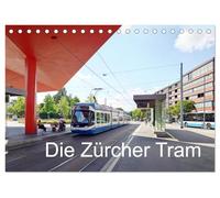CALVENDO - Le Zürcher Tram (calendrier de table 2027 DIN A5 paysage), calendrier mensuel : les photos du calendrier sont nées dans les années 2011 et 2024 lors de deux visites à Zurich
