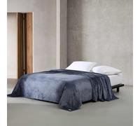 Calvin Klein - Couverture pour très Grand lit, literie en Peluche Super Douce, Couverture de lit de Luxe (Noyau en Peluche Bleu Ardoise, très Grand lit)
