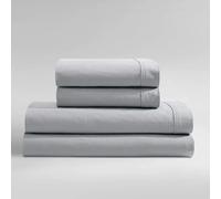 Calvin Klein - Parure de lit pour très Grand lit, draps rafraîchissants et ajustés en Percale de Coton, Poches Profondes - Draps de lit avec taies d'oreiller et Drap-Housse Assortis (Percale délavée
