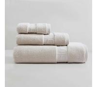Calvin Klein - Serviettes de Bain, en Coton de qualité supérieure, Super Douces, Construction zéro Torsion, certifiées Oeko-Tex (Beige uni emblématique, 3 pièces)