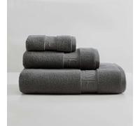 Calvin Klein - Serviettes de Bain, en Coton de qualité supérieure, Super Douces, Construction zéro Torsion, certifiées Oeko-Tex (Gris uni emblématique, 3 pièces)