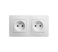 CALY DOUBLE PRISE 2P+T HORIZONTALE BLANC - DEBFLEX - 749558