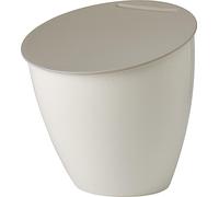 Calypso - petite poubelle avec couvercle - poubelle à compost de cuisine - idéale pour l'organisation de la cuisine - aide à la cuisine et lavable au lave-vaisselle - 2200 ml - blanc nordique