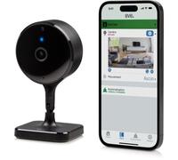Caméra de surveillance Eve interieure securisee, confidentialite absolue, HomeKit Secure Video, Notifications sur iPhone iPad