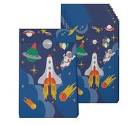 CAM ET LEON - Accessoires Décoration d’Anniversaire Enfant - Thème Espace - Assiettes, Serviettes, Confettis, Sachets, Cartes d’Invitation, Ballons (Sachet x8)