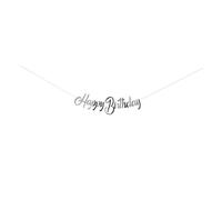 CAM ET Leon - Accessoires Décoration Festive Argentés - Parfait pour Anniversaire (Guirlande Happy Birthday, 2,5 m)