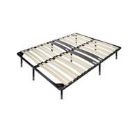 CAMA Sommier ergonomique à lattes avec zone lombaire renforcée 180X200 + pieds