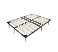 CAMA Sommier ergonomique à lattes avec zone lombaire renforcée 160X200 + pieds