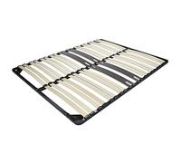 Sommier ergonomique à lattes - MON MOBILIER DESIGN - 200x200 cm - Renfort lombaire - 36 lattes dont 4 larges