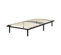 CAMA Sommier ergonomique à lattes avec zone lombaire renforcée 80X200 + pieds