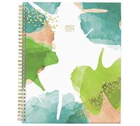 Cambridge Agenda scolaire 2022-2023, hebdomadaire et mensuel, 21,6 x 28 cm, grand, personnalisable, style de travail, oasis, vert (1617-901A)
