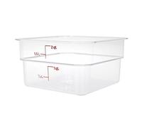 Cambro 2SFSCW135 CamSquare Récipient alimentaire Transparent 2 l