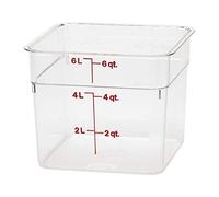 Cambro 6SFSCW135 Camsquare Récipient alimentaire en polycarbonate transparent 5,7 l