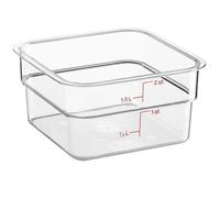 Cambro Boîte de conservation alimentaire 2SFSCW135, 2 litres, 19 cm x 19 cm x 9 cm, en polycarbonate