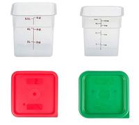 Cambro Lot de 2 boîtes de rangement avec couvercles