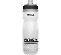 CamelBak PODIUM CHILL 620ml - bouteille de vélo - fermeture auto-étanche - nettoyage facile - s'adapte à de nombreux porte-bouteilles - White/Black, taille: OS