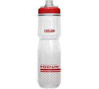 CamelBak Podium Chill 710ml - bouteille d'eau vélo - isolation à double paroi - polypropylène Trutaste - ajustement optimisé pour porte-bidon - bouchon auto-obturant - Fiery Red/White, taille: OS