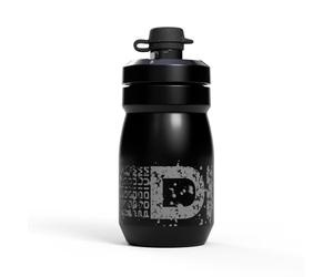 CAMELBAK Podium Dirt Series - bouteille d'eau vélo 15oz - bouchon auto-obturant - étanche - sans BPA - design ergonomique - protection intégrée contre la saleté - Asphalt, taille: OS