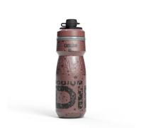 CamelBak Podium Dirt Series Chill 620ml - bouteille d'eau vélo - paroi double isolée - bouchon auto-obturant - débit élevé - sans BPA - Stone, taille: OS